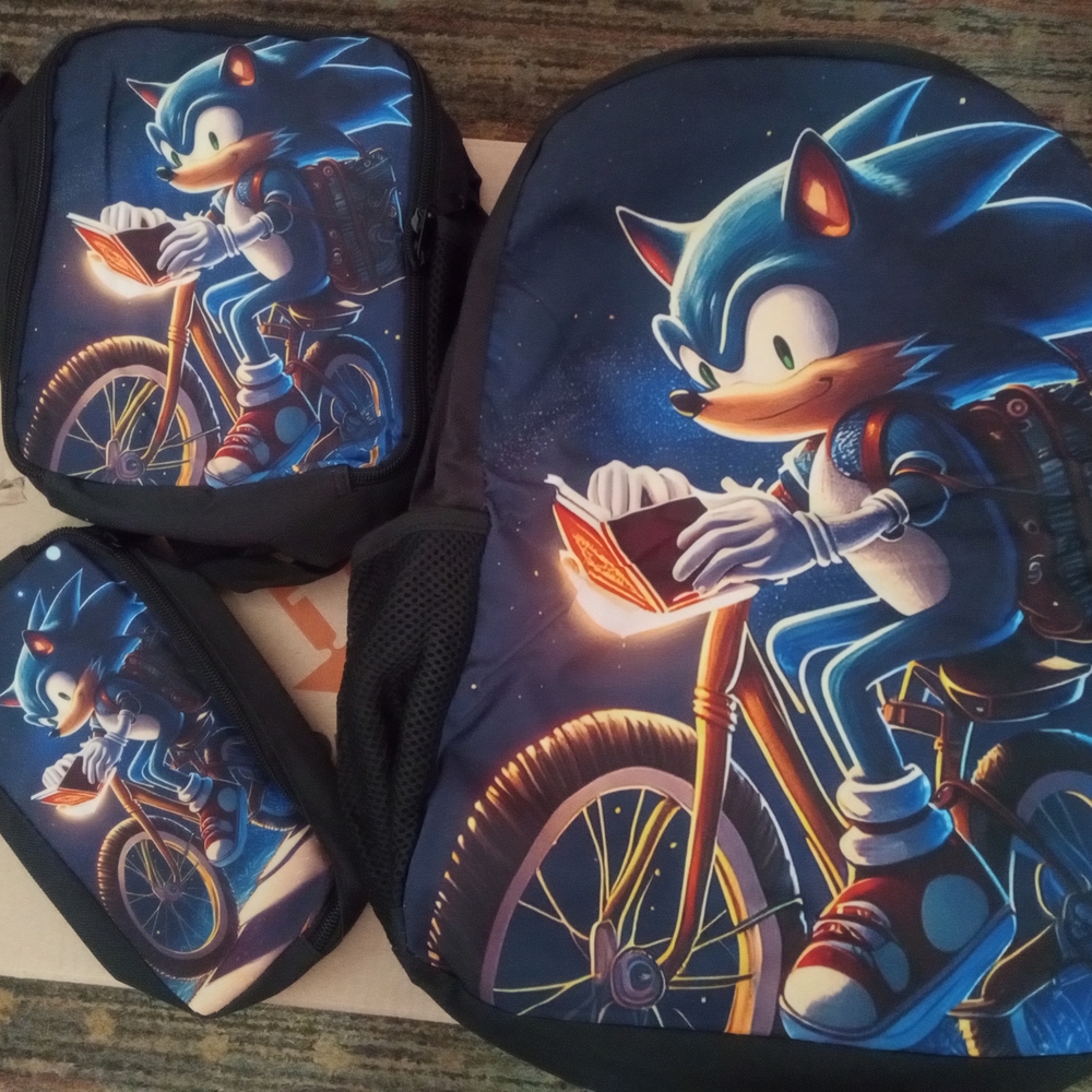 Sonic the Hedgehog Backpack Set